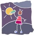 Colorado divorce art of kids' gallery icon - imagery of children's experience of divorce